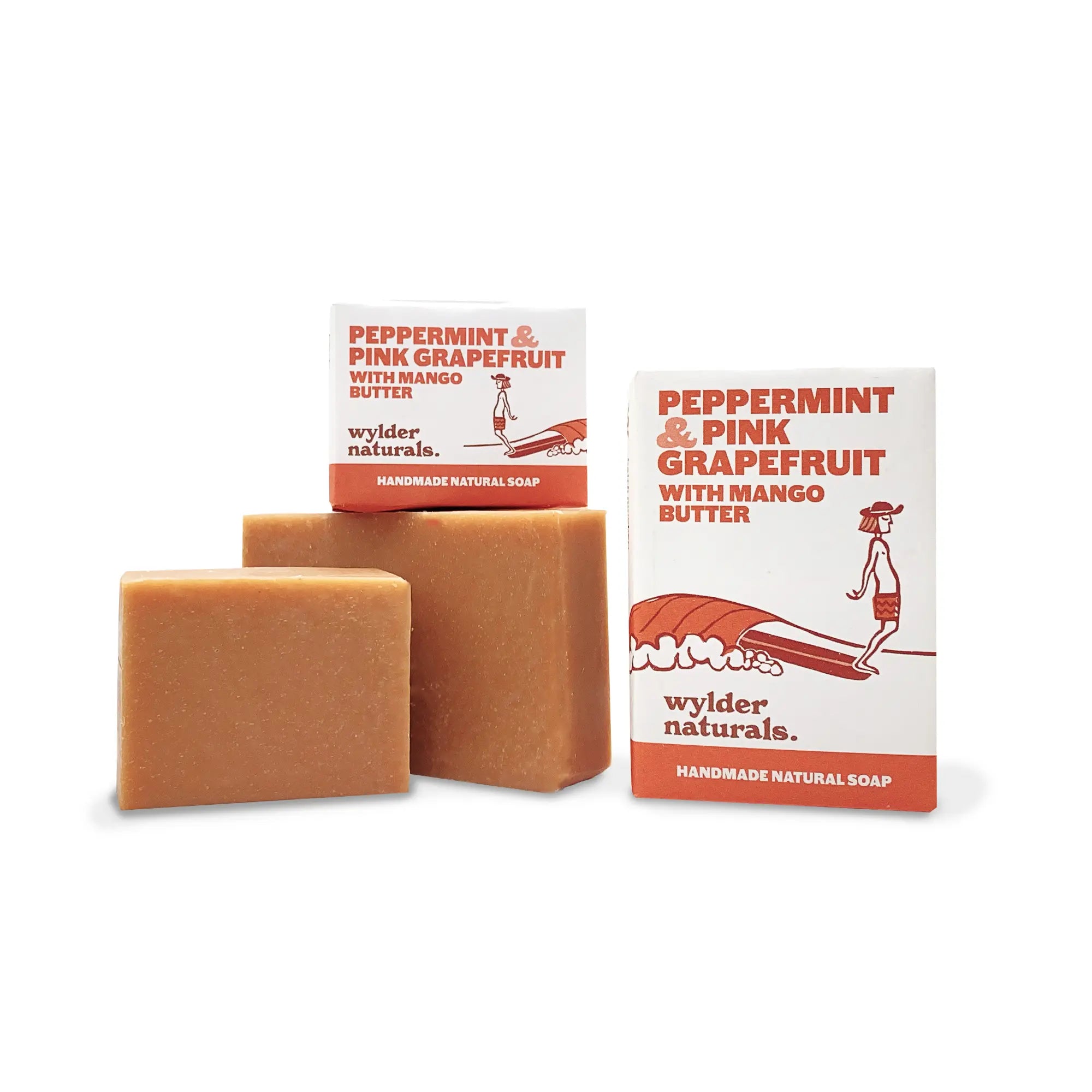 Peppermint and Pink Grapefruit Soap Wylder Naturals