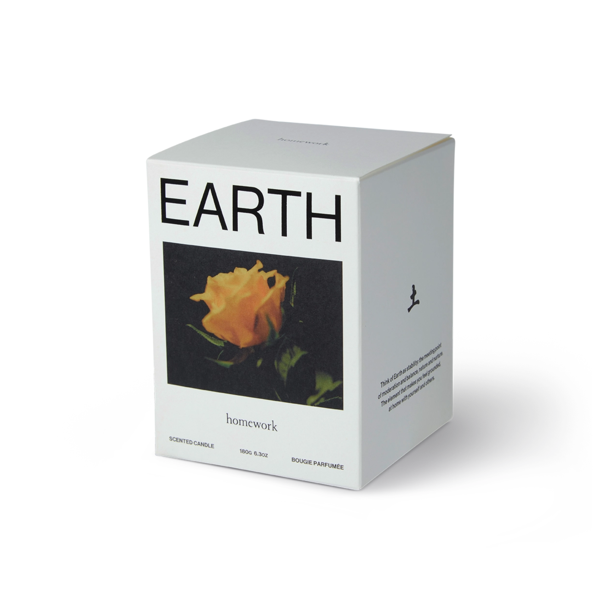 Natural candle box labelled &