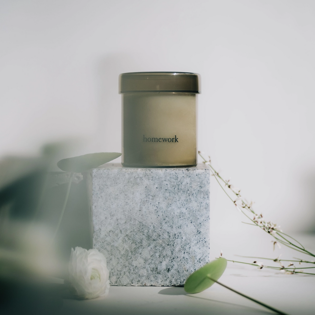 Natural Candle labeled &