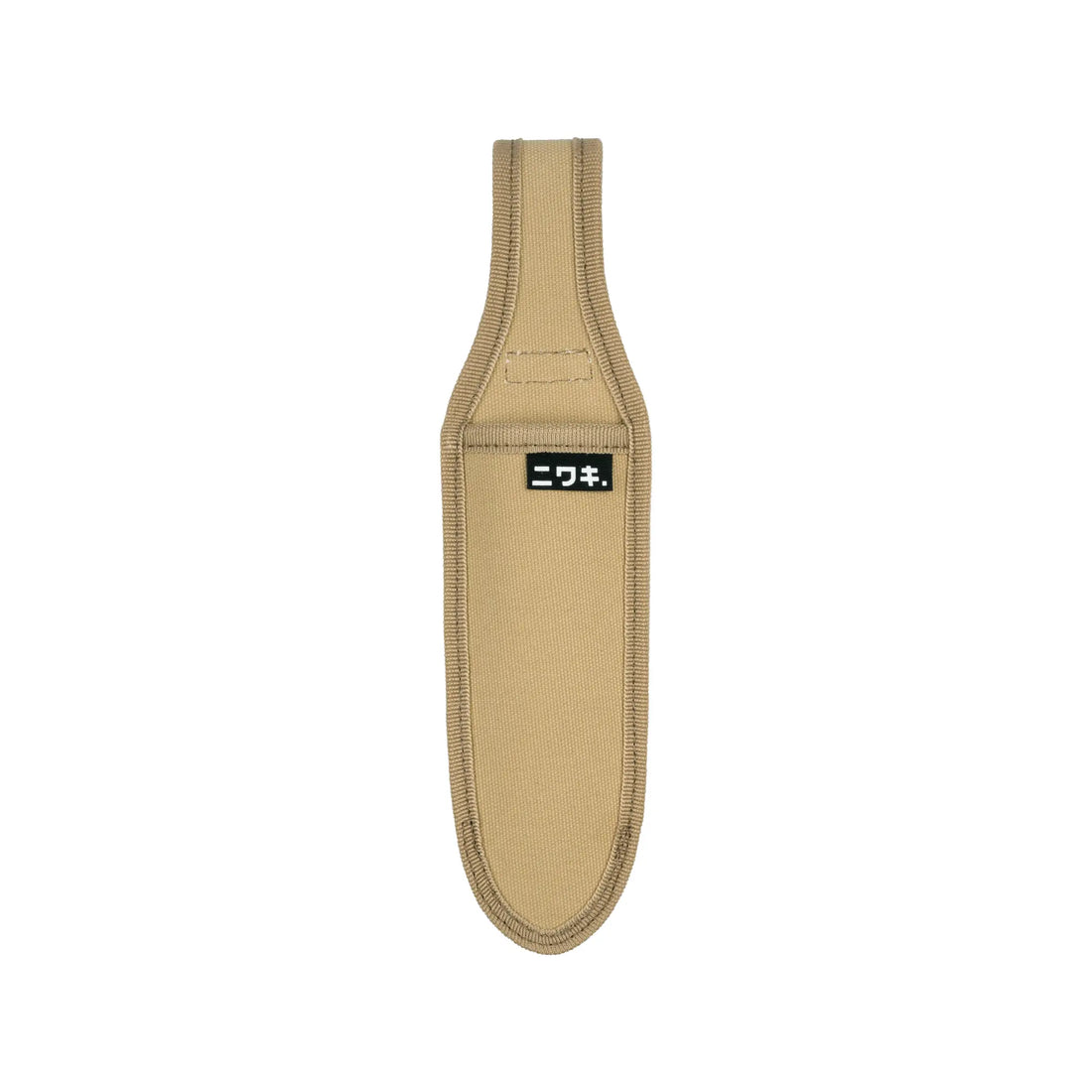 A beige Niwaki S-Type Hori Hori case designed for holding a gardening tool