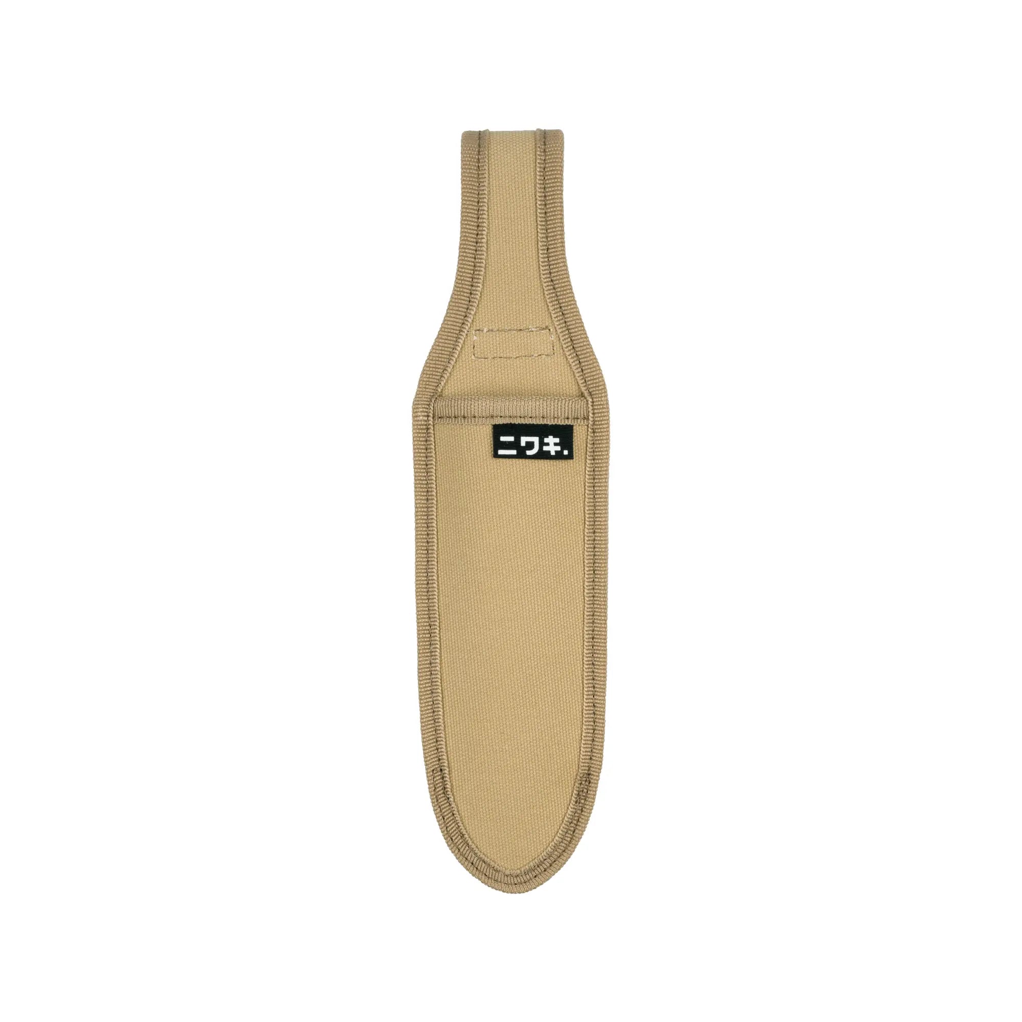 A beige Niwaki S-Type Hori Hori case designed for holding a gardening tool
